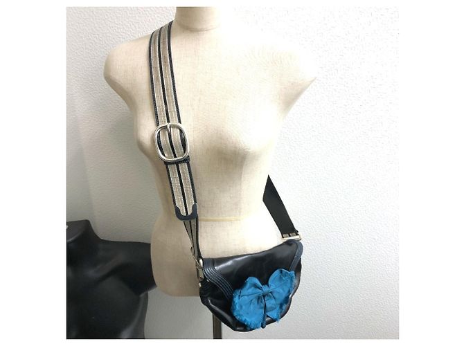 Céline Borsa a spalla in nastro Celine 115 130 Nero - vista 14