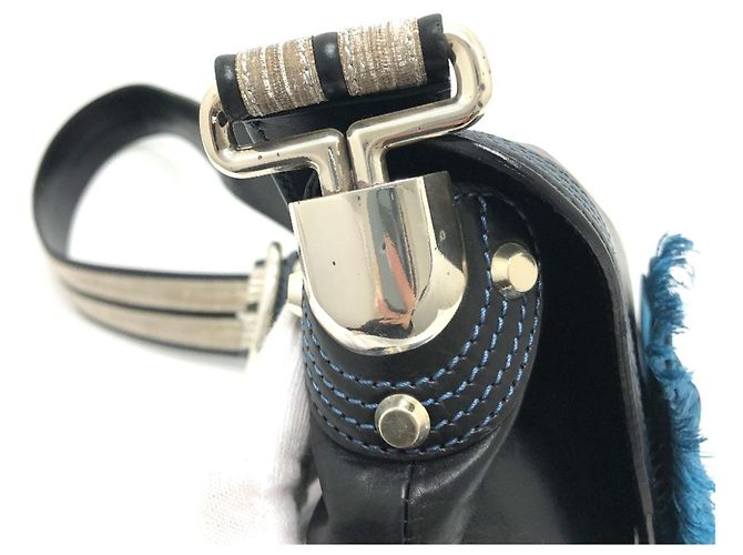 Céline Borsa a spalla in nastro Celine 115 130 Nero - vista 5
