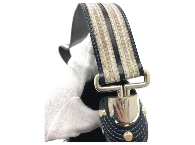 Céline Borsa a spalla in nastro Celine 115 130 Nero - vista 6