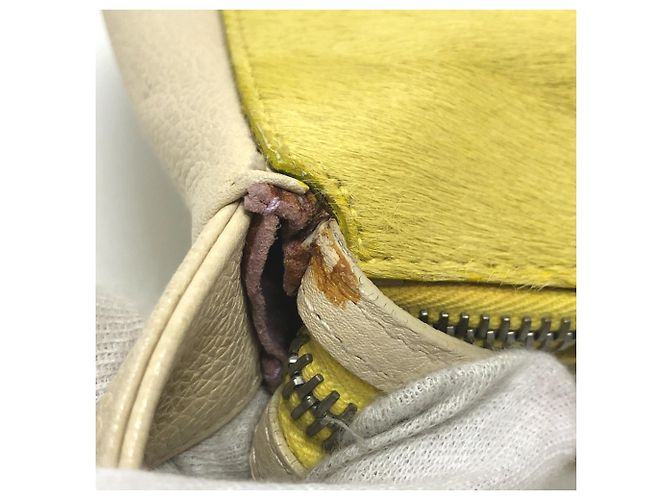Bulgari Borsa a spalla Bvlgari B.ZERO in pelle gialla Giallo - vista 11