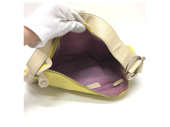 Bulgari Borsa a spalla Bvlgari B.ZERO in pelle gialla Giallo - vista 12