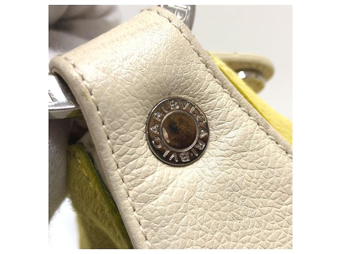 Bulgari Borsa a spalla Bvlgari B.ZERO in pelle gialla Giallo - vista 8