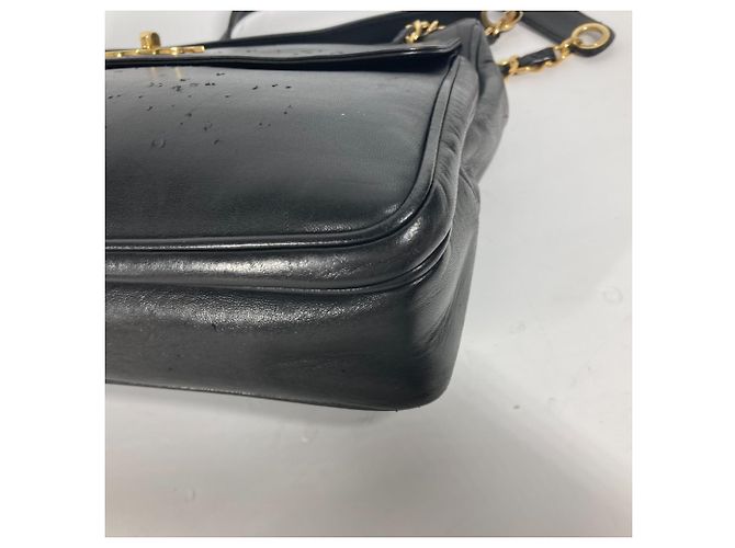 Borsa a spalla grande Chanel CC Coco Mark W con catena Nero - vista 13