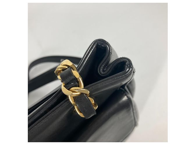 Borsa a spalla grande Chanel CC Coco Mark W con catena Nero - vista 16