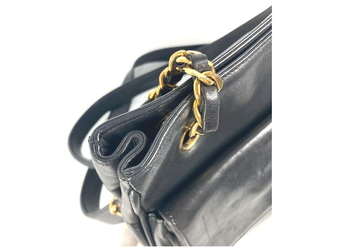 Borsa a spalla grande Chanel CC Coco Mark W con catena Nero - vista 2