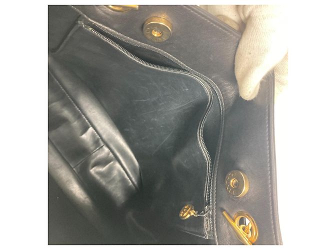 Borsa a spalla grande Chanel CC Coco Mark W con catena Nero - vista 5