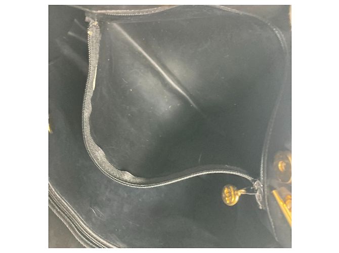 Borsa a spalla grande Chanel CC Coco Mark W con catena Nero - vista 7