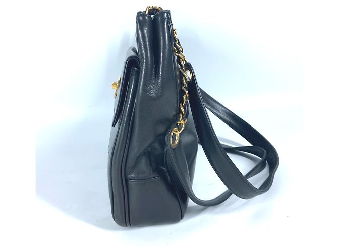 Borsa a spalla grande Chanel CC Coco Mark W con catena Nero - vista 9