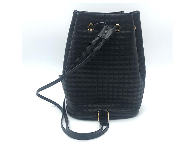 Céline Celine Small C Charm Rucksack Schwarz - Ansicht 2