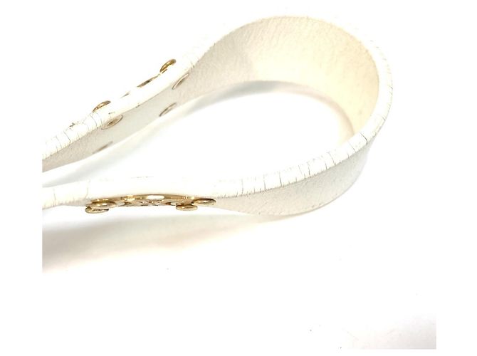 Céline Celine Triomphe Leather Dog Leash White - view 15