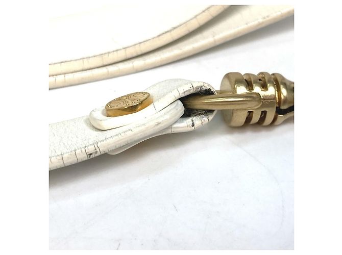 Céline Celine Triomphe Leather Dog Leash White - view 8