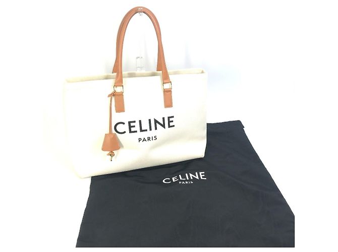 Cabas Céline Bolso Tote Celine Beige - vista 16