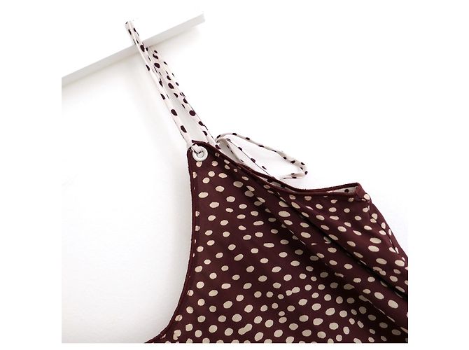 Rag & Bone Rag & Done Dirdre Polka-Dot Slipkleid Braun - Ansicht 3