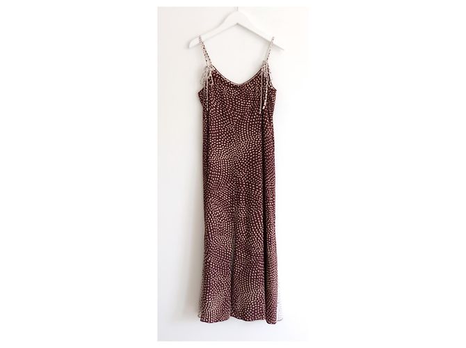 Rag & Bone Rag & Done Dirdre Polka-Dot Slipkleid Braun - Ansicht 4