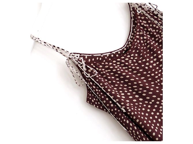 Rag & Bone Rag & Done Dirdre Polka-Dot Slipkleid Braun - Ansicht 5
