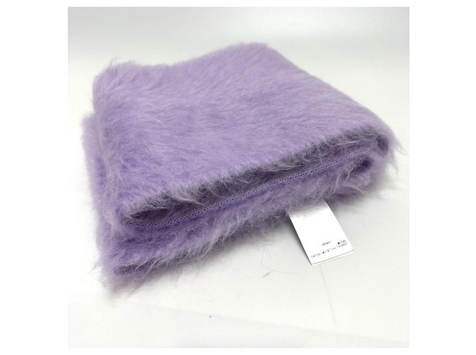 Sciarpa doppia in mohair Bottega Veneta Porpora - vista 8