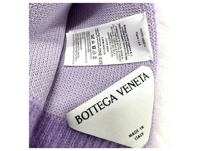 Sciarpa doppia in mohair Bottega Veneta Porpora - vista 9
