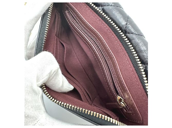 Chanel 2.55 Mademoiselle Matelassé Borsa a Catena a Spalla Nero - vista 12
