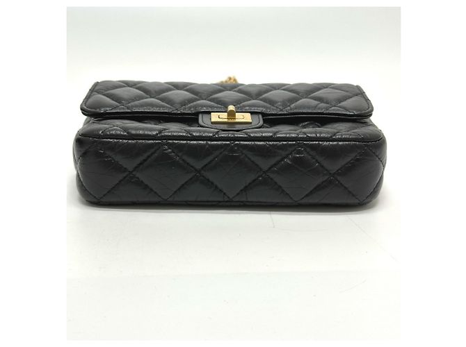 Chanel 2.55 Mademoiselle Matelassé Borsa a Catena a Spalla Nero - vista 4