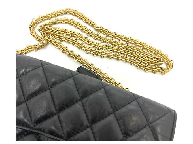 Chanel 2.55 Mademoiselle Matelassé Borsa a Catena a Spalla Nero - vista 9