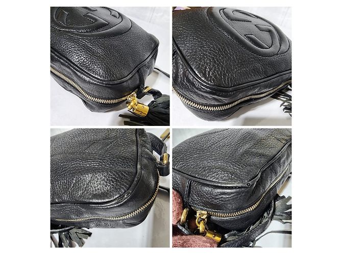 Borsa a tracolla Gucci Soho Disco Nera Nero - vista 13