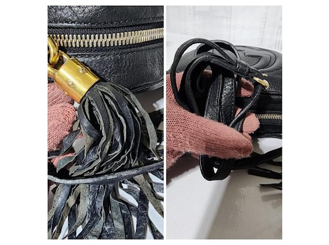 Borsa a tracolla Gucci Soho Disco Nera Nero - vista 9