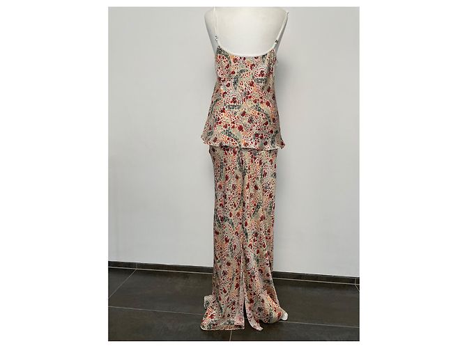 Paco Rabanne Top und Rock Set floral ecru Polyester - Ansicht 5