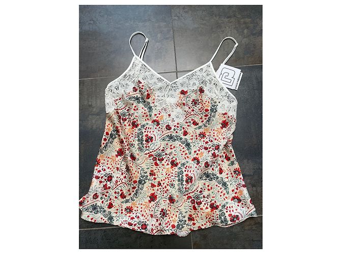 Paco Rabanne Top und Rock Set floral ecru Polyester - Ansicht 9