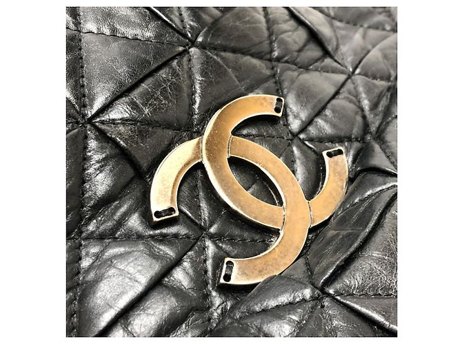 Chanel CC Coco Mark gesteppte Tragetasche Schwarz - Ansicht 13