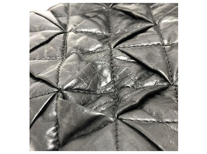 Chanel CC Coco Mark gesteppte Tragetasche Schwarz - Ansicht 14