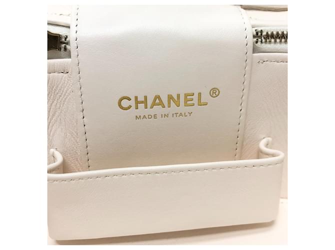 Borsa Vanity in Pelle Caviar Chanel Bianco - vista 15