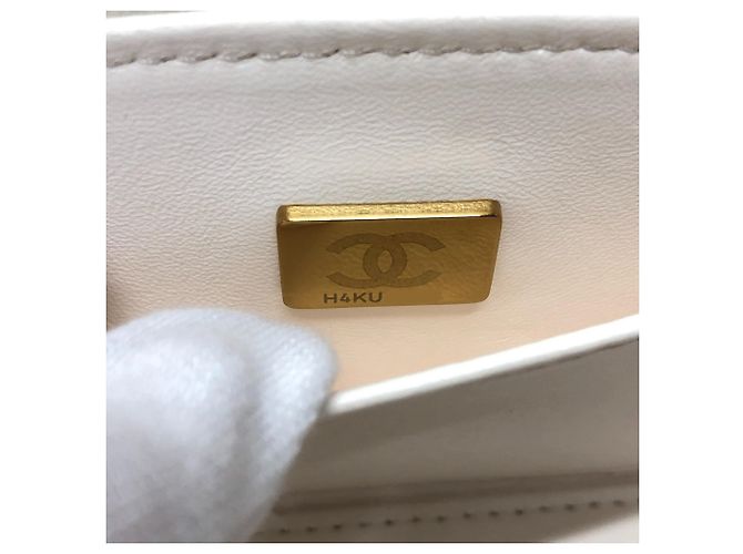 Borsa Vanity in Pelle Caviar Chanel Bianco - vista 16