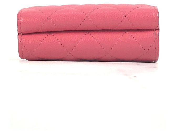 Cartera compacta matelassé Chanel CC Coco Mark Rosa - vista 2