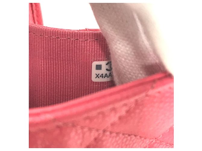 Cartera compacta matelassé Chanel CC Coco Mark Rosa - vista 8