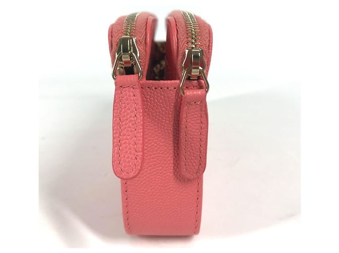 Cartera de hombro de cuero caviar Chanel Boy Rosa - vista 3