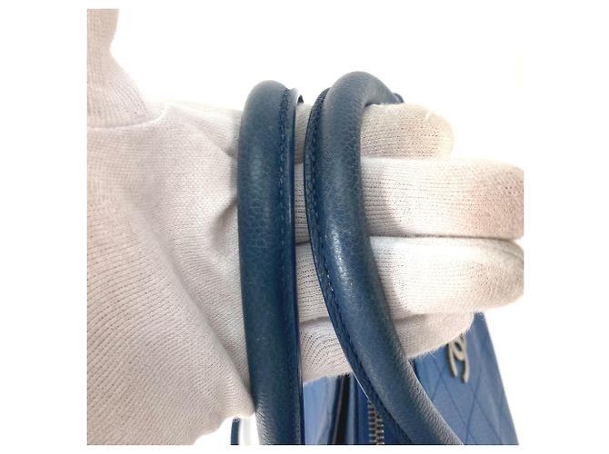 Chanel Caviar-Leder Tote Bag Blau - Ansicht 12