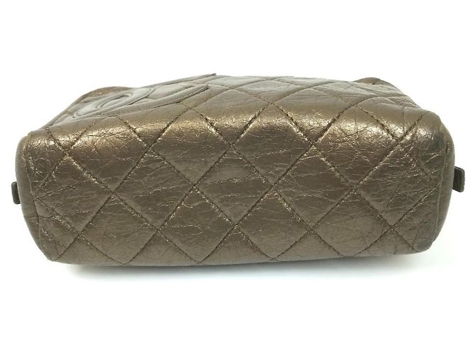 Pochette trapuntata CC della linea Cambon di Chanel Marrone D'oro - vista 5