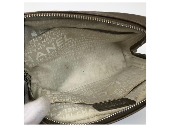 Pochette trapuntata CC della linea Cambon di Chanel Marrone D'oro - vista 9