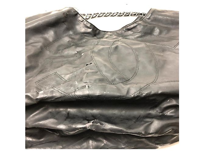 Borsa a Spalla Chanel Coco Cabas GM con Catena Nero - vista 8