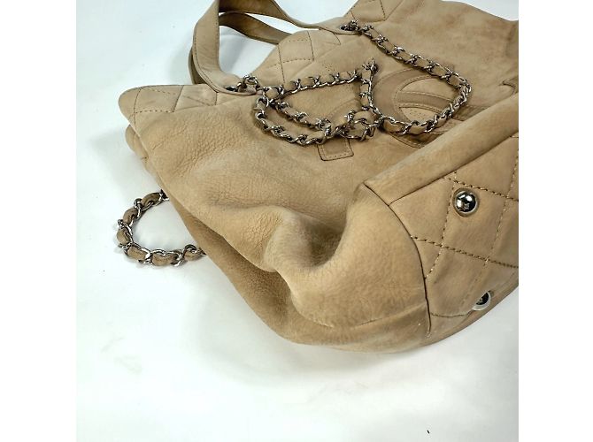 Chanel Coco Mark Kettenhandtasche Beige - Ansicht 4
