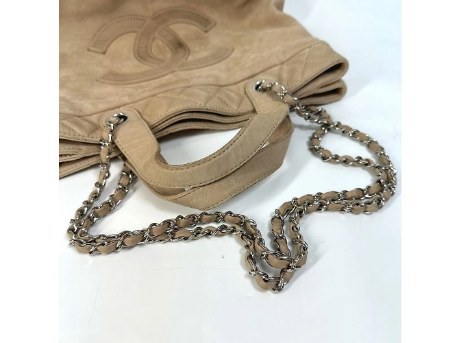 Chanel Coco Mark Kettenhandtasche Beige - Ansicht 5