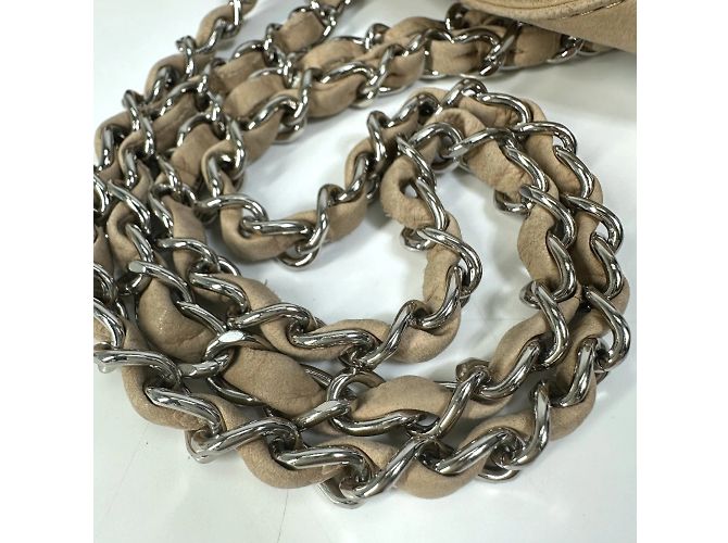 Chanel Coco Mark Kettenhandtasche Beige - Ansicht 6
