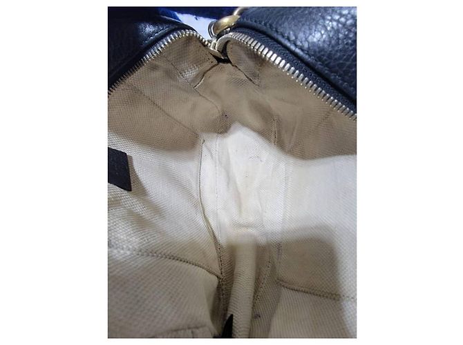 Borsa Disco Piccola Soho in pelle martellata nera GUCCI Nero - vista 18