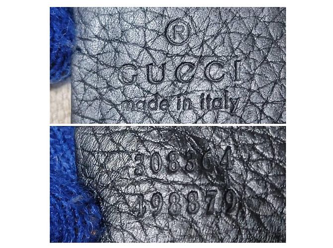 Borsa Disco Piccola Soho in pelle martellata nera GUCCI Nero - vista 8
