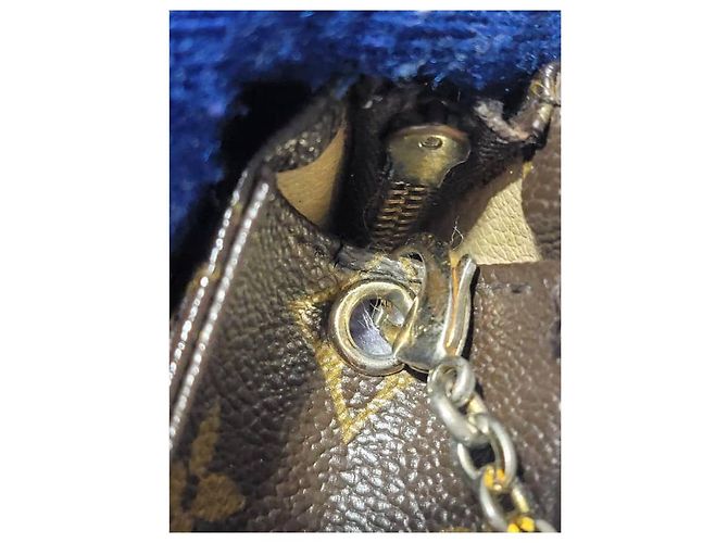 Neceser Monogram 26 LOUIS VUITTON con correa de cadena Castaño Beige - vista 12