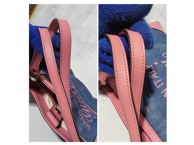 Borsa tote in denim Gucci Craft Rosa - vista 7