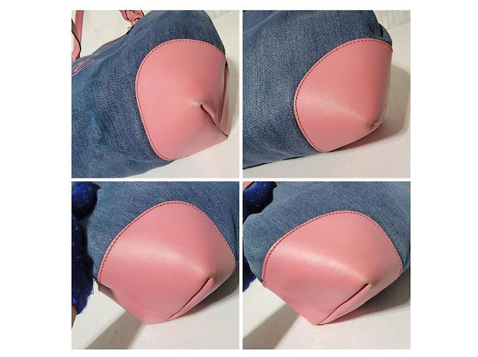 Borsa tote in denim Gucci Craft Rosa - vista 8