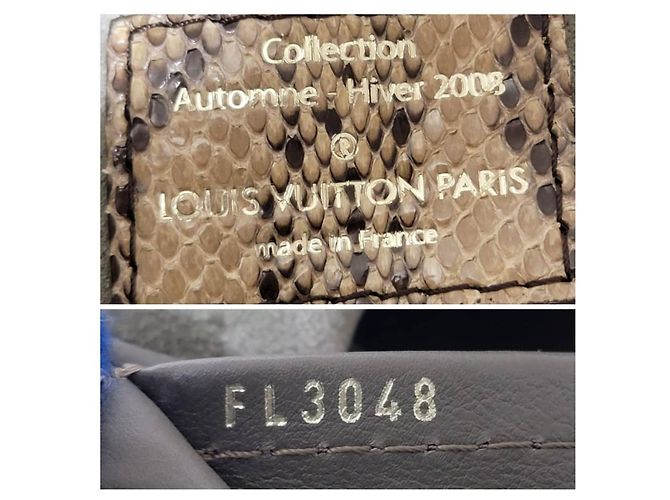 Louis Vuitton Limited Edition Whisper Monogram Wildleder & Python GM Schultertasche Braun Grau - Ansicht 10
