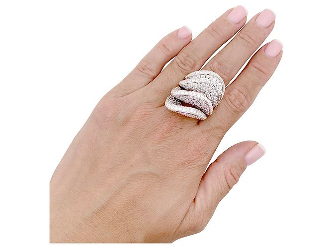De Grisogono 'Onde' Ring aus Weißgold, Diamanten. - Ansicht 2