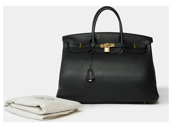 Hermès HERMES Birkin 40 in Pelle Nera - 102011 Nero - vista 2